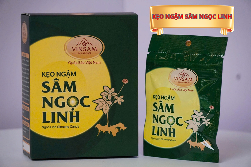 Kẹo ngậm sâm Ngọc Linh hộp 5 gói